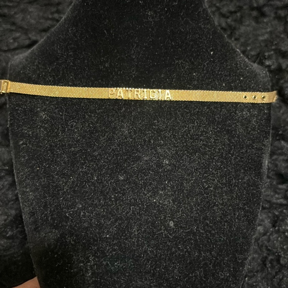 Gold wristband with name patricia vintage ❤️